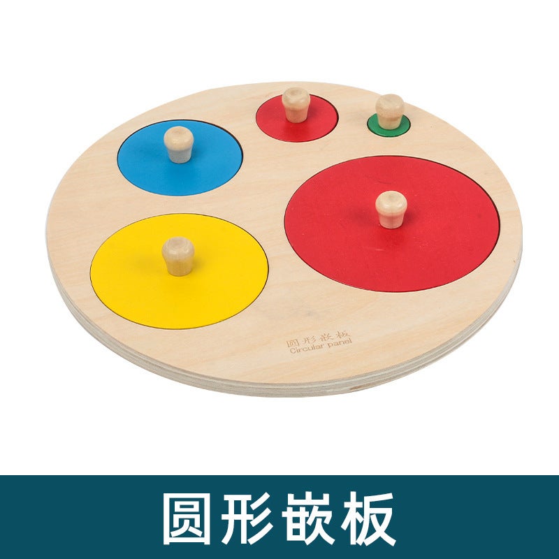 Children'S Wooden Puzzles Baby Early Education Educational Toys Hand Scratching Board Digital Matching Panel Manufacturer - Image 1